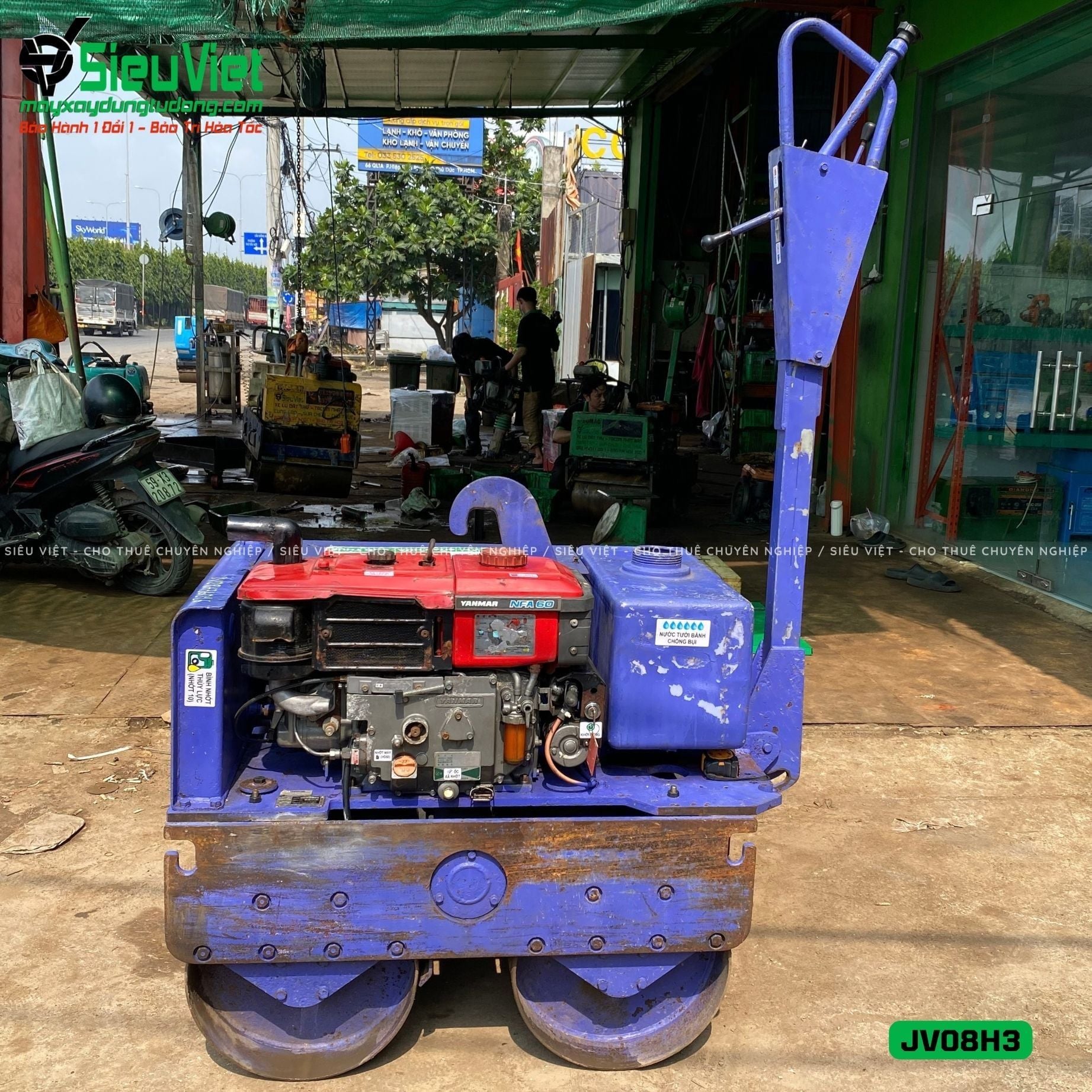 Xe lu rung dắt tay 700Kg Komatsu JV08H-3 Nhật Bản (JV08H36016)