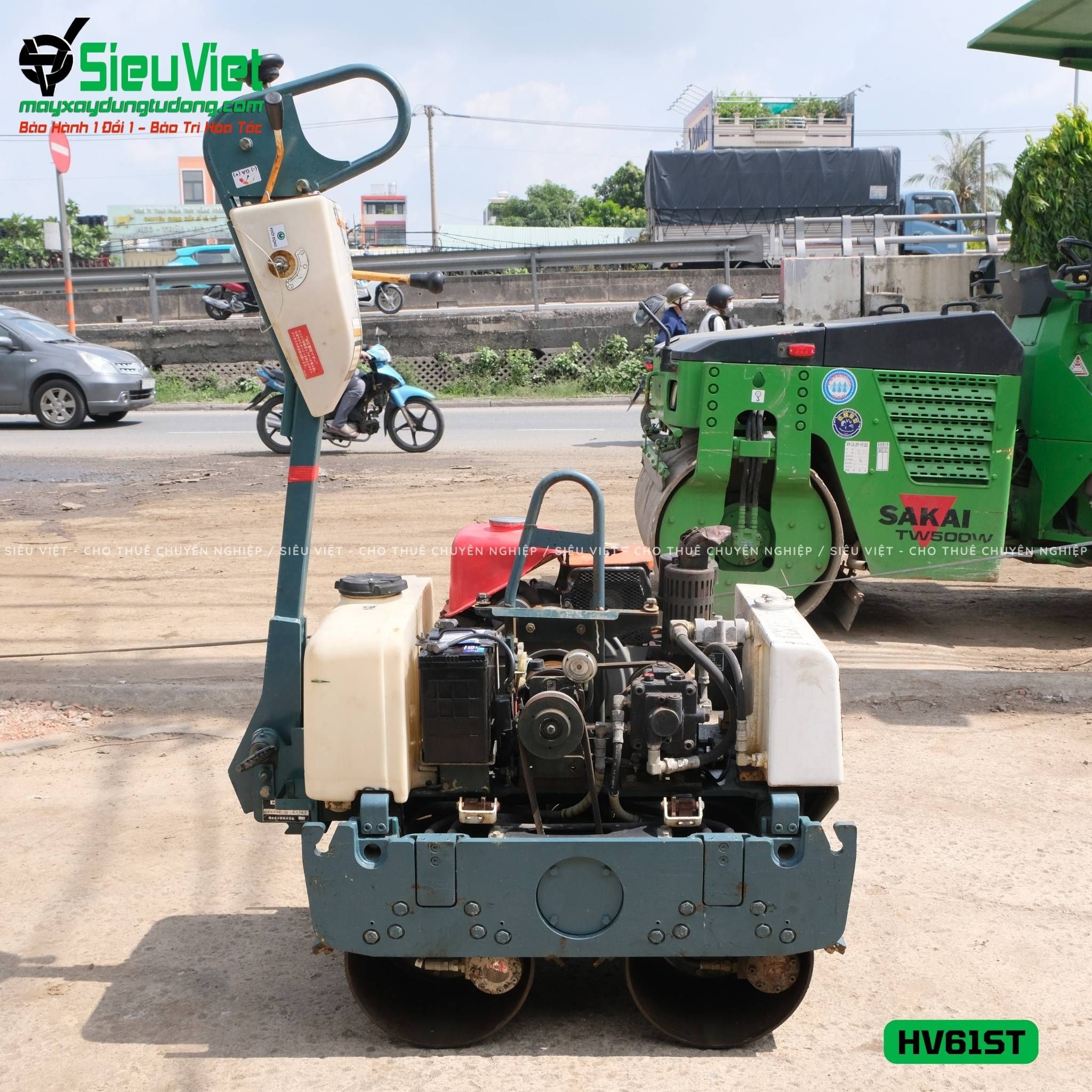 Xe lu rung dắt tay 660Kg Sakai HV61ST Nhật Bản (5HV2160771)