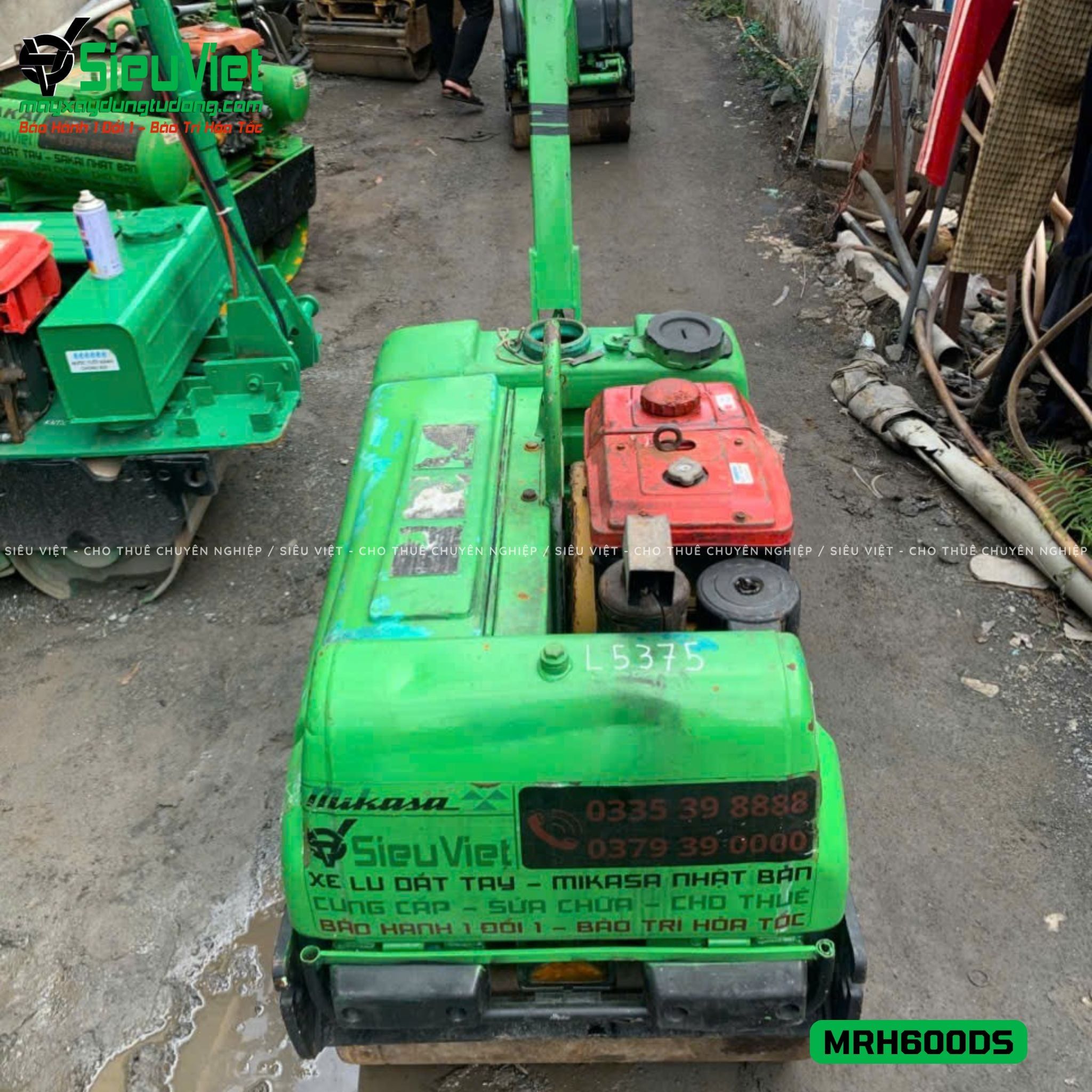 Xe lu rung dắt tay 640Kg Mikasa MRH600DS Nhật Bản (L5375)