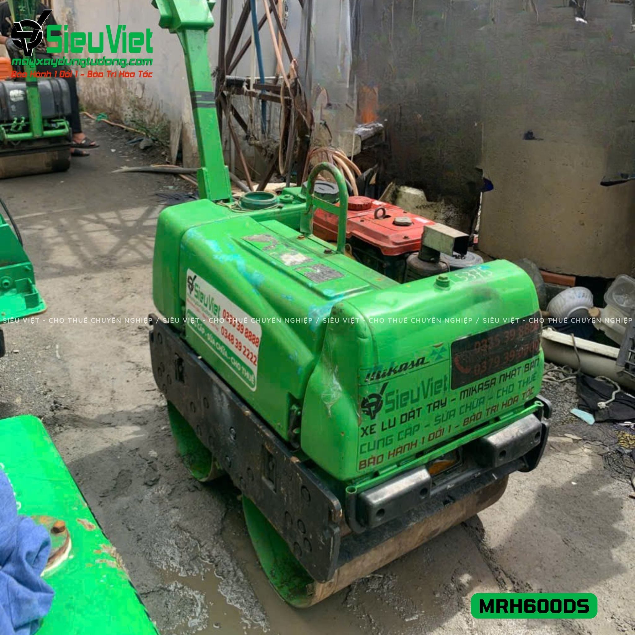 Xe lu rung dắt tay 640Kg Mikasa MRH600DS Nhật Bản (L5375)
