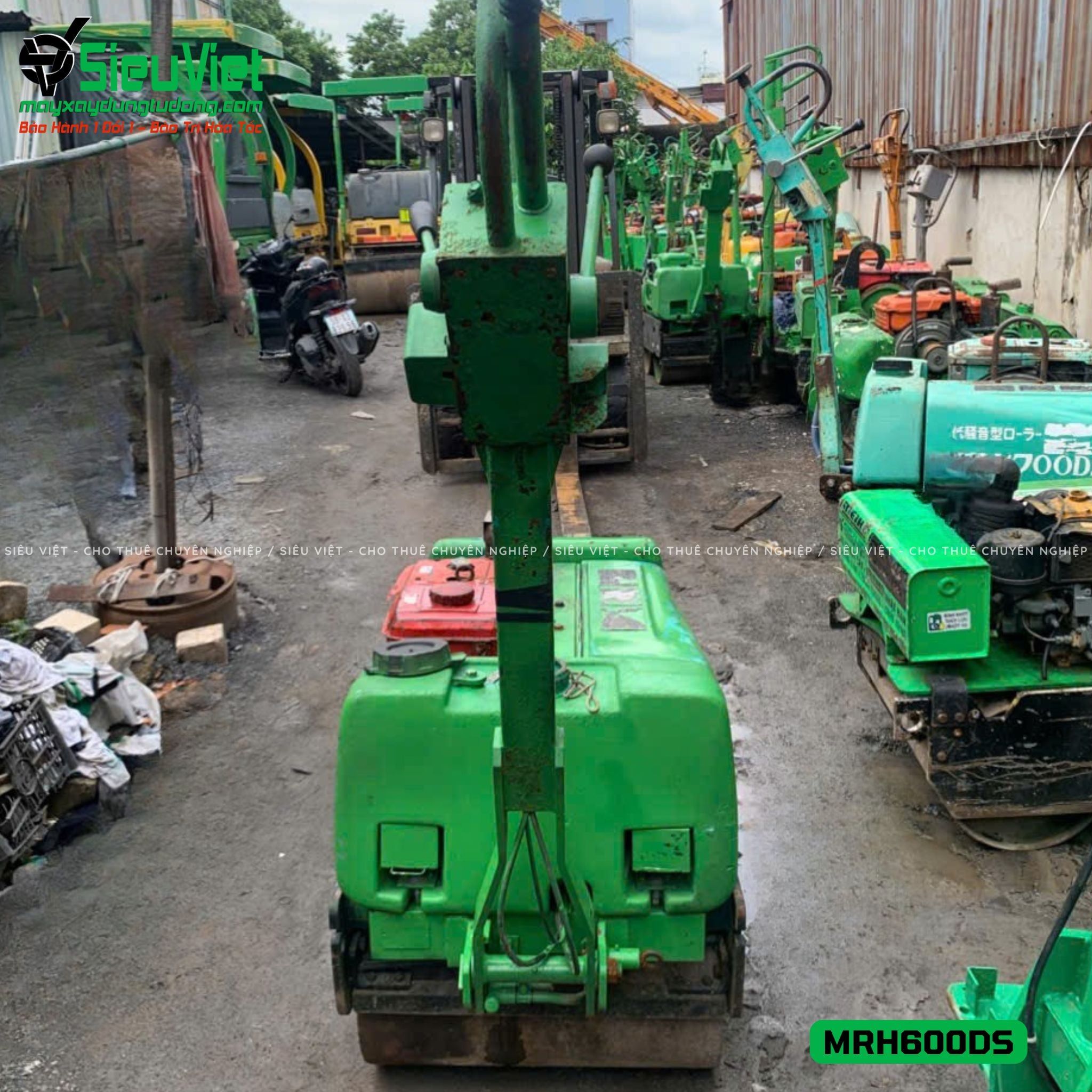 Xe lu rung dắt tay 640Kg Mikasa MRH600DS Nhật Bản (L5375)