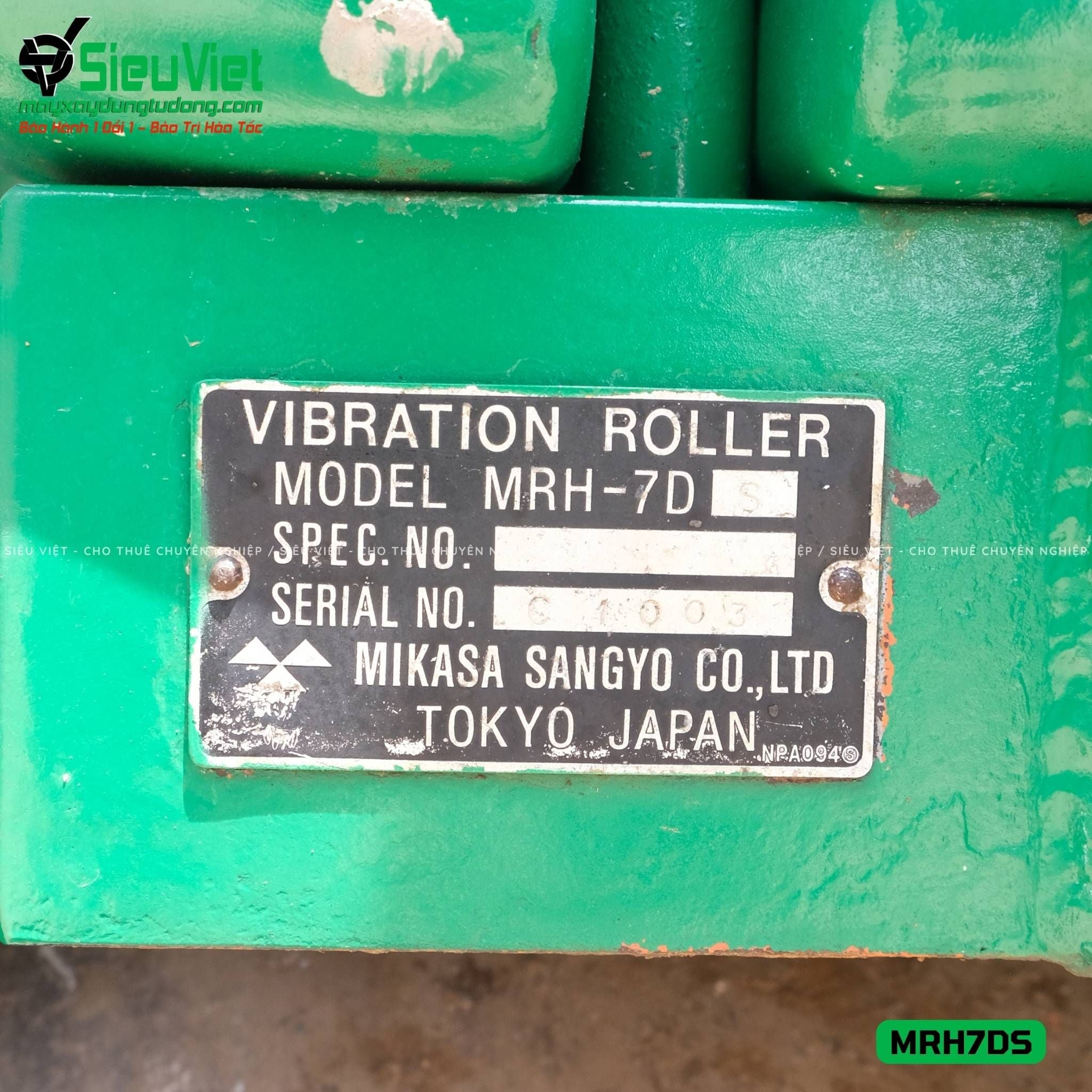 Xe lu rung dắt tay 700Kg Mikasa MRH7DS Nhật Bản (C1003)