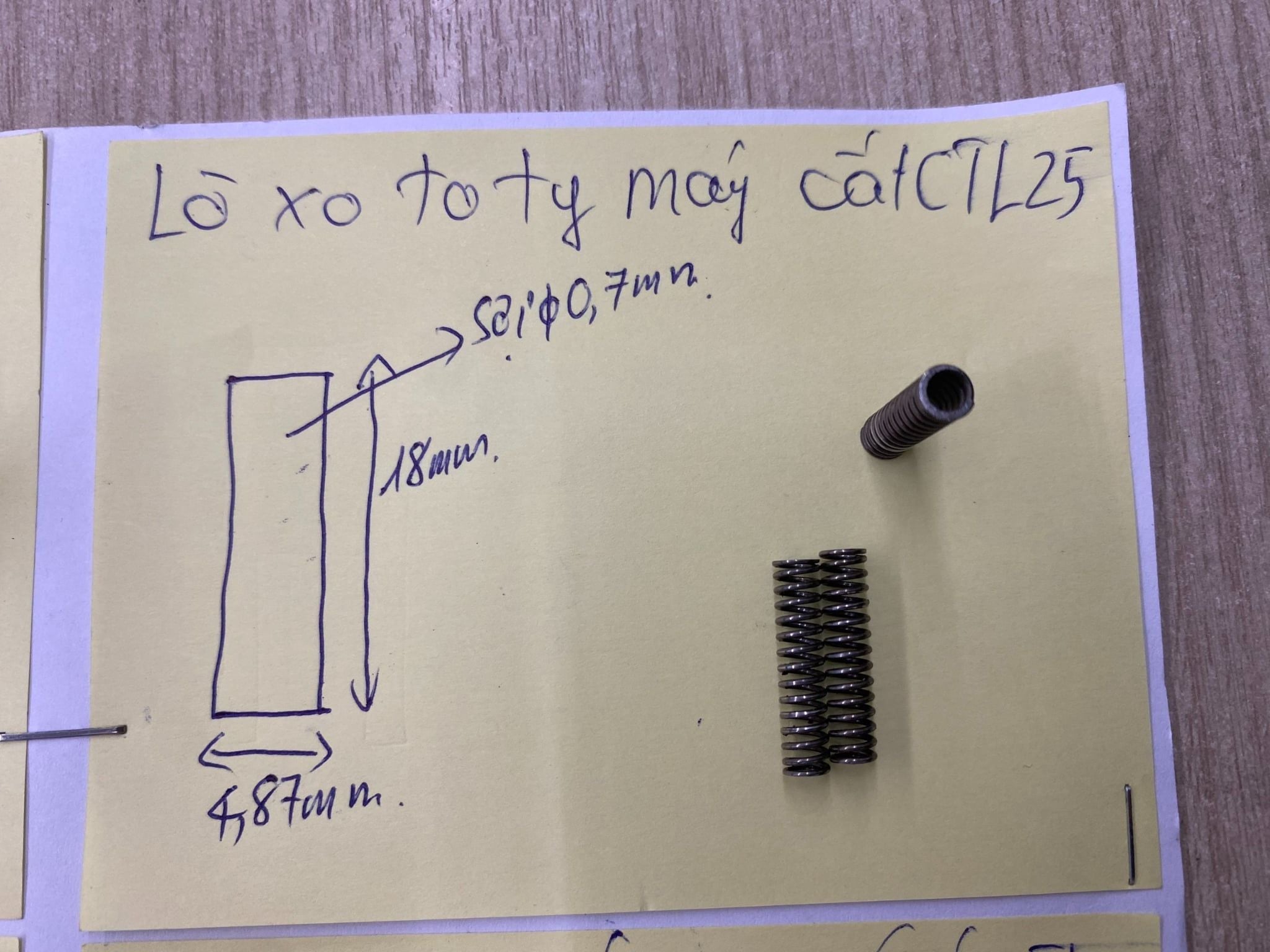 Lò xo To ống ty máy cắt - CTL16, CTL25, CLT32, UTL32 (S)