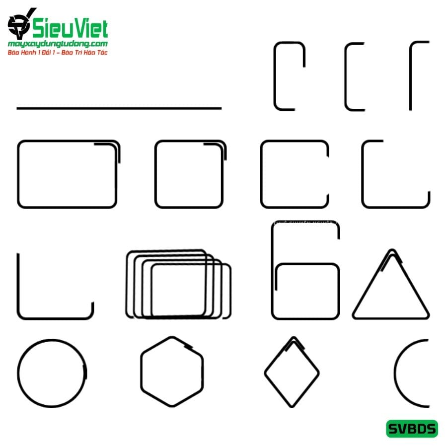 (Cũ) Máy bẻ đai tự động sắt 6-8mm SVBDS (Điện 220v)(Loại 1)