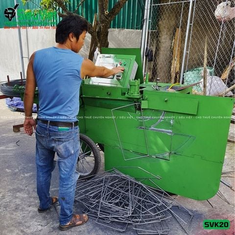 Thuê Ngày Máy bẻ đai sắt phi 6-8mm SVK20 Việt Nam - Điện 220V, 1 Pha