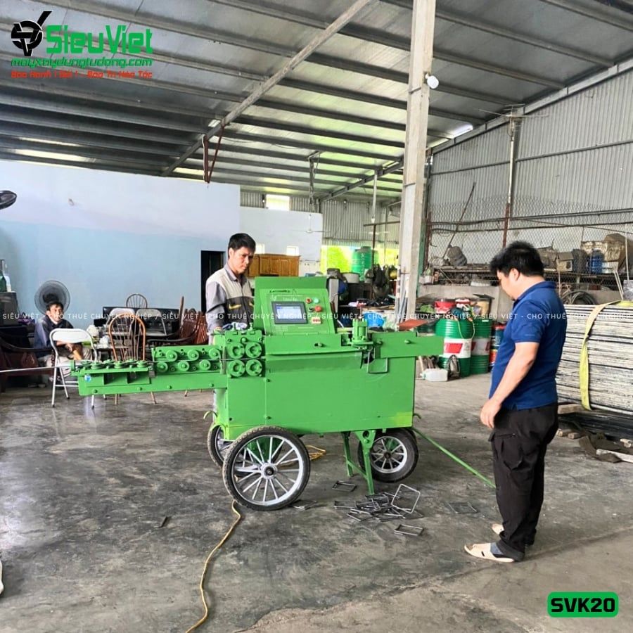 Thuê Tháng Máy bẻ đai sắt phi 6-8mm SVK20 Việt Nam - Điện 220V, 1 Pha