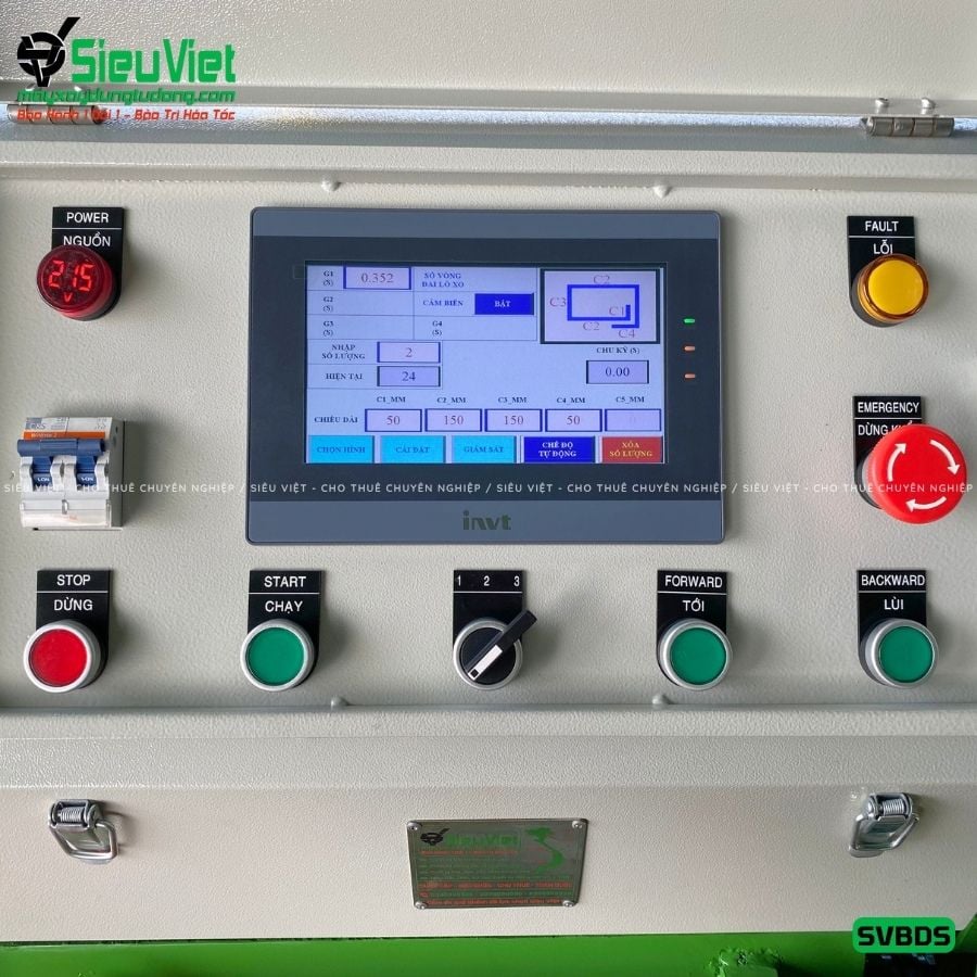 Máy bẻ đai sắt tự động SVBDS Việt Nam (Điện 220V, Dân Dụng)