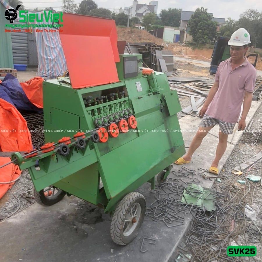 Máy bẻ đai sắt tự động SVK25 (Điện 220v - Dân dụng)