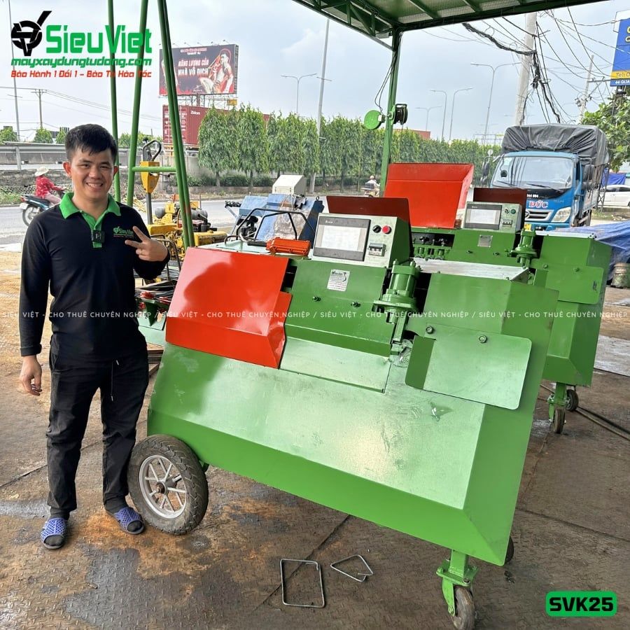 Máy bẻ đai sắt tự động SVK25 (Điện 220v - Dân dụng)