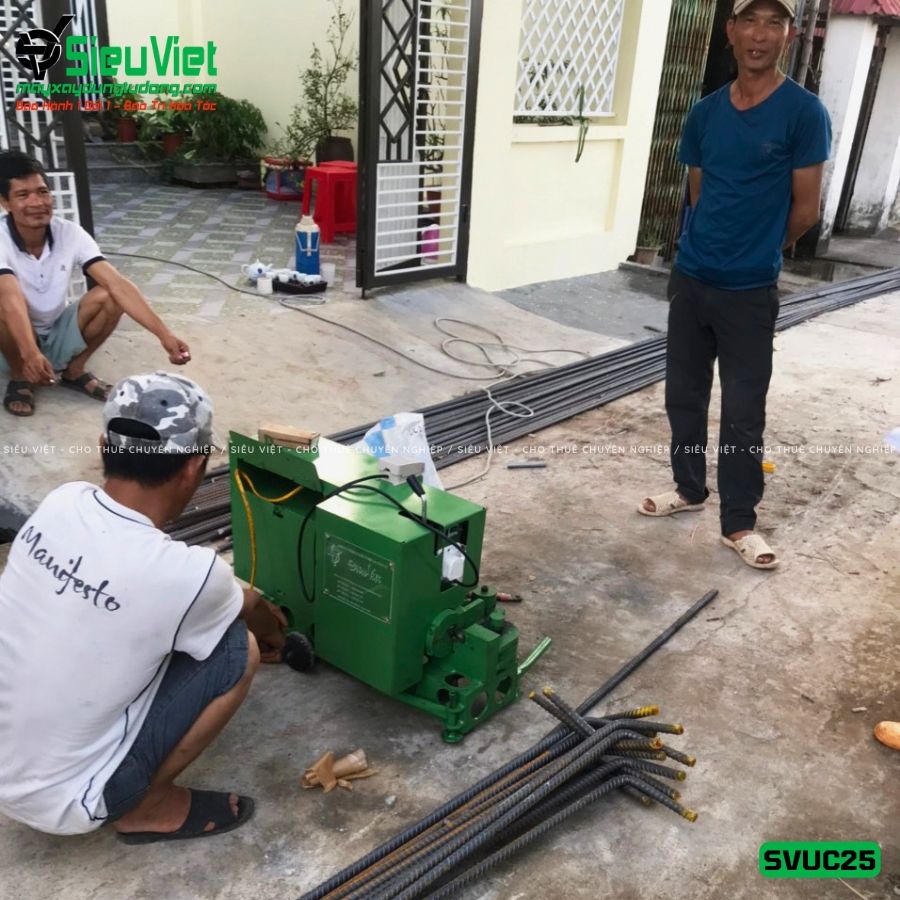 Máy cắt bẻ mỏ sắt thuỷ lực SVUC25 - Điện 220v, 1 Pha