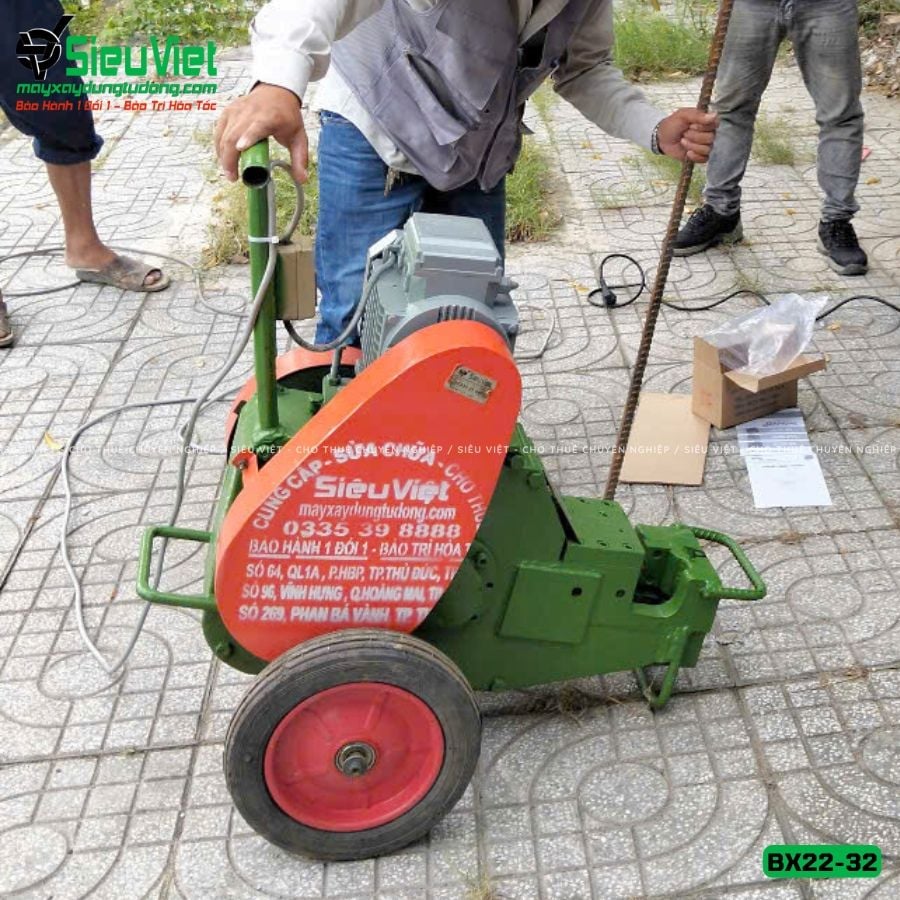 Thuê Ngày Máy cắt sắt phi 10-28 BX22, BX25, BX28 - Điện 220V, Dân dụng