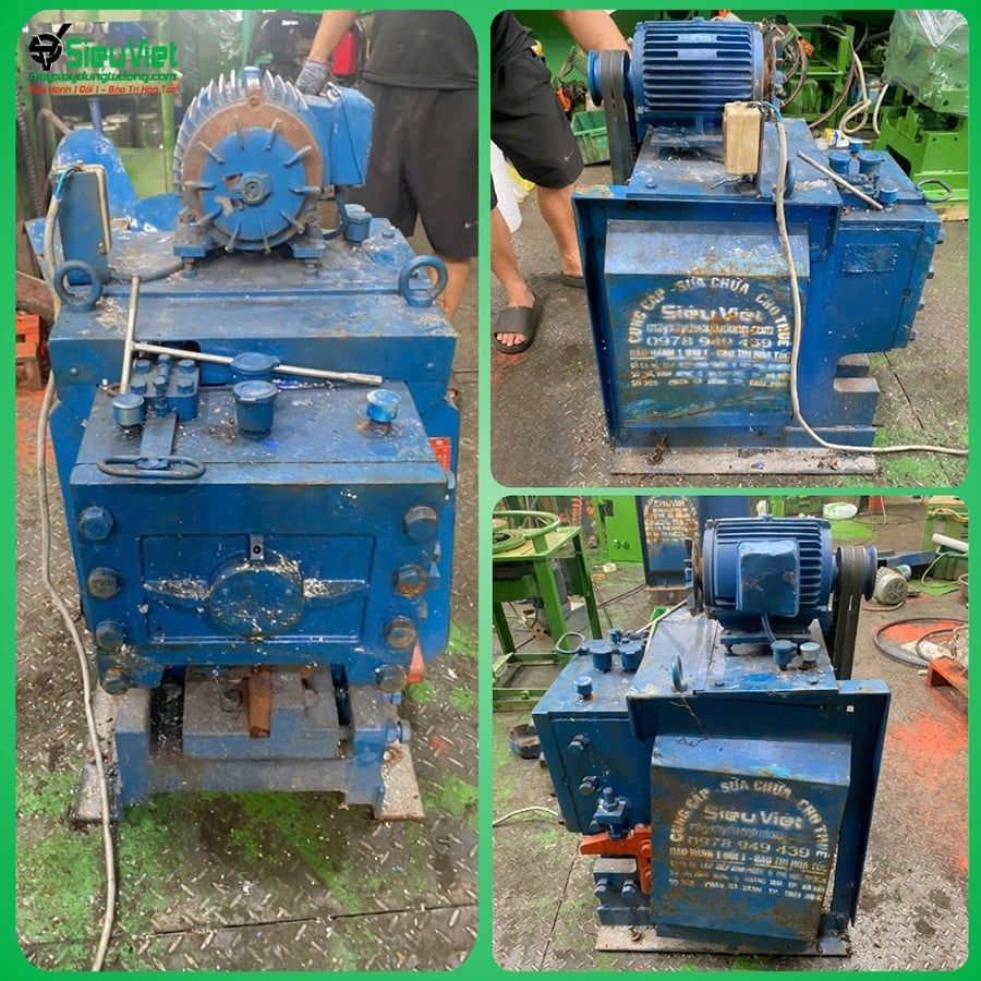 Sửa máy cắt sắt C42 nội địa Nhật Bản - Điện 380V, 3 pha