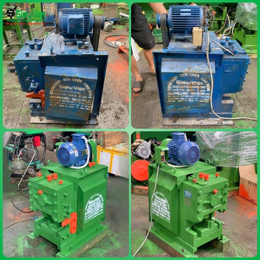 Sửa máy cắt sắt C42 nội địa Nhật Bản - Điện 380V, 3 pha