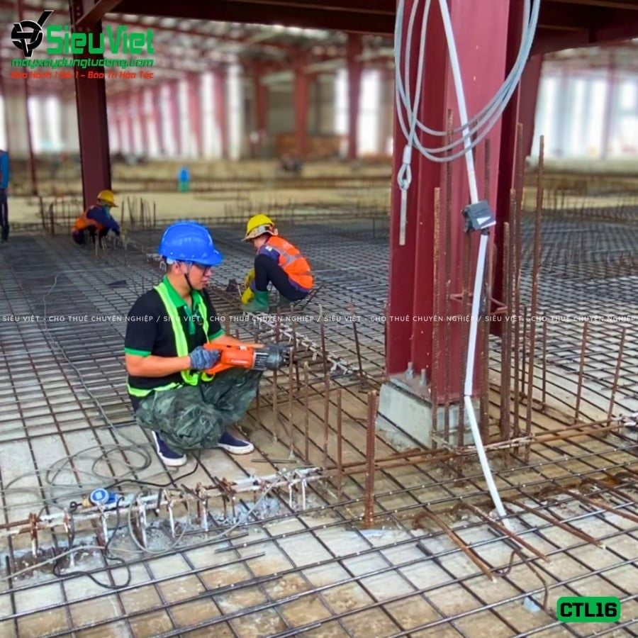 Thuê Ngày Máy cắt sắt cầm tay phi 6-16 CTL16 Hàn Quốc - Điện 220V, 1 Pha