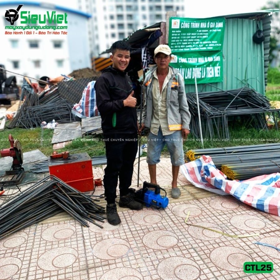 Thuê Tháng Máy cắt sắt cầm tay phi 10-25 CTL25 - Điện 220V, Dân dụng