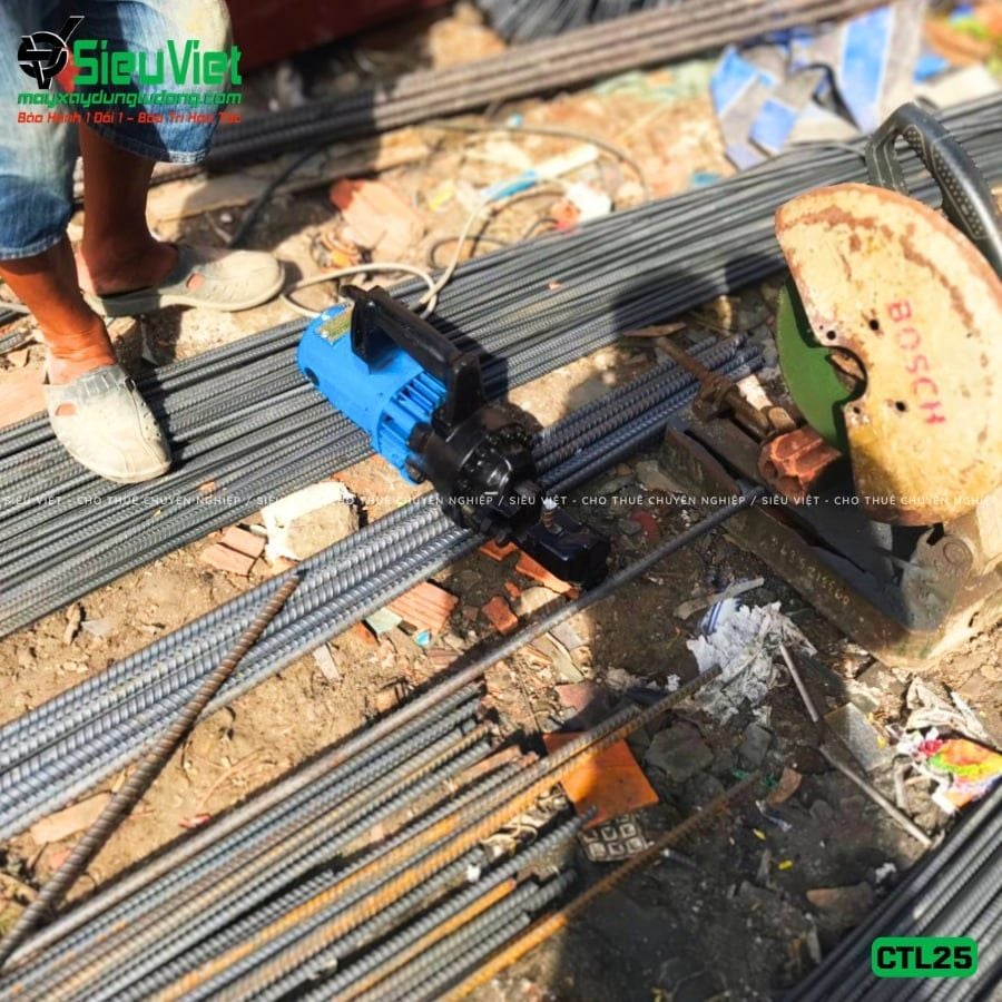 Thuê Tháng Máy cắt sắt cầm tay phi 10-25 CTL25 - Điện 220V, Dân dụng