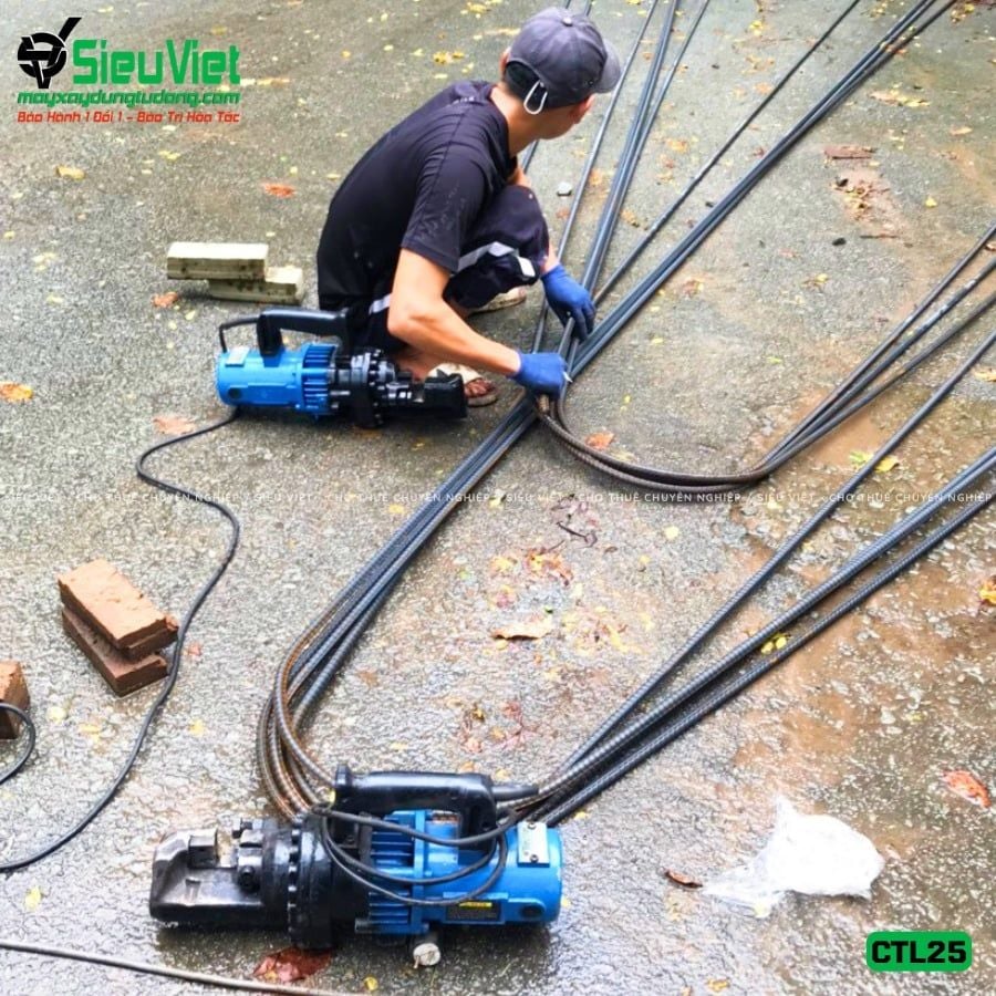 Thuê Tháng Máy cắt sắt cầm tay phi 10-25 CTL25 - Điện 220V, Dân dụng