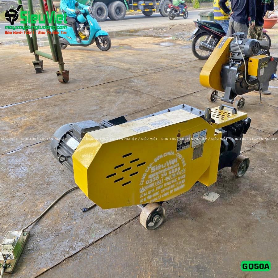 (Cũ) Máy cắt sắt GQ50A Trung Quốc - Điện 380v, 3 Pha