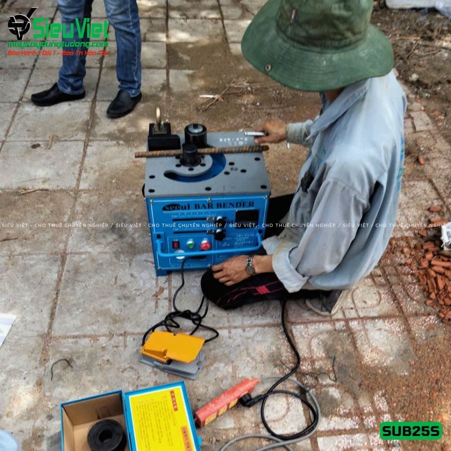 Máy uốn sắt phi 25 Hàn Quốc Seoul SUB-25S - Điện 220v, 1 Pha