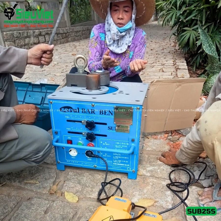 Máy uốn sắt phi 25 Hàn Quốc Seoul SUB-25S - Điện 220v, 1 Pha
