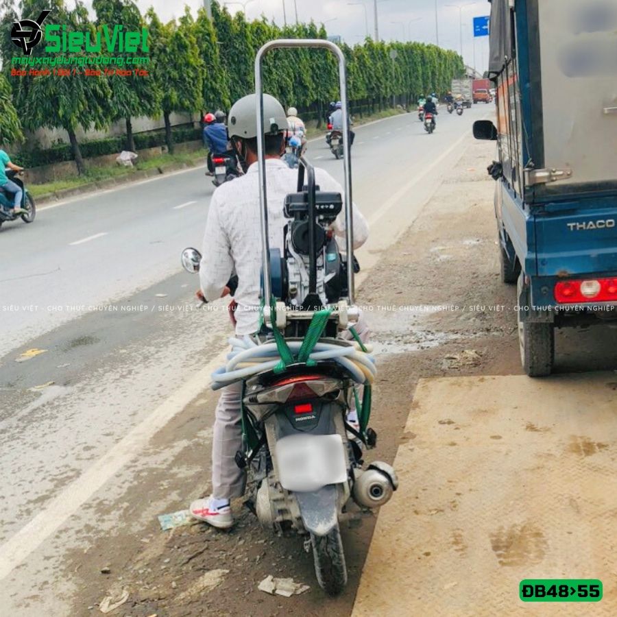 (Cũ) Máy đầm bàn 48>55Kg (Khung + Động cơ Nhật Bản mới 80%)