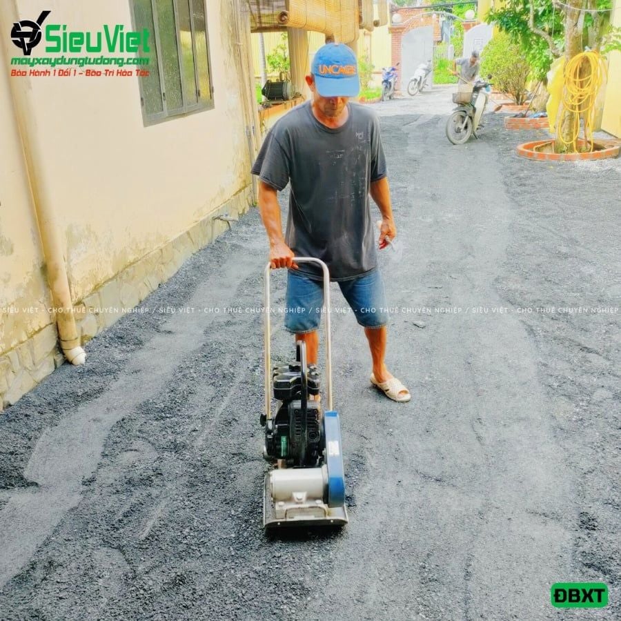 Thuê Ngày Máy đầm bàn 50Kg - 80Kg Nhật Bản - Động cơ xăng