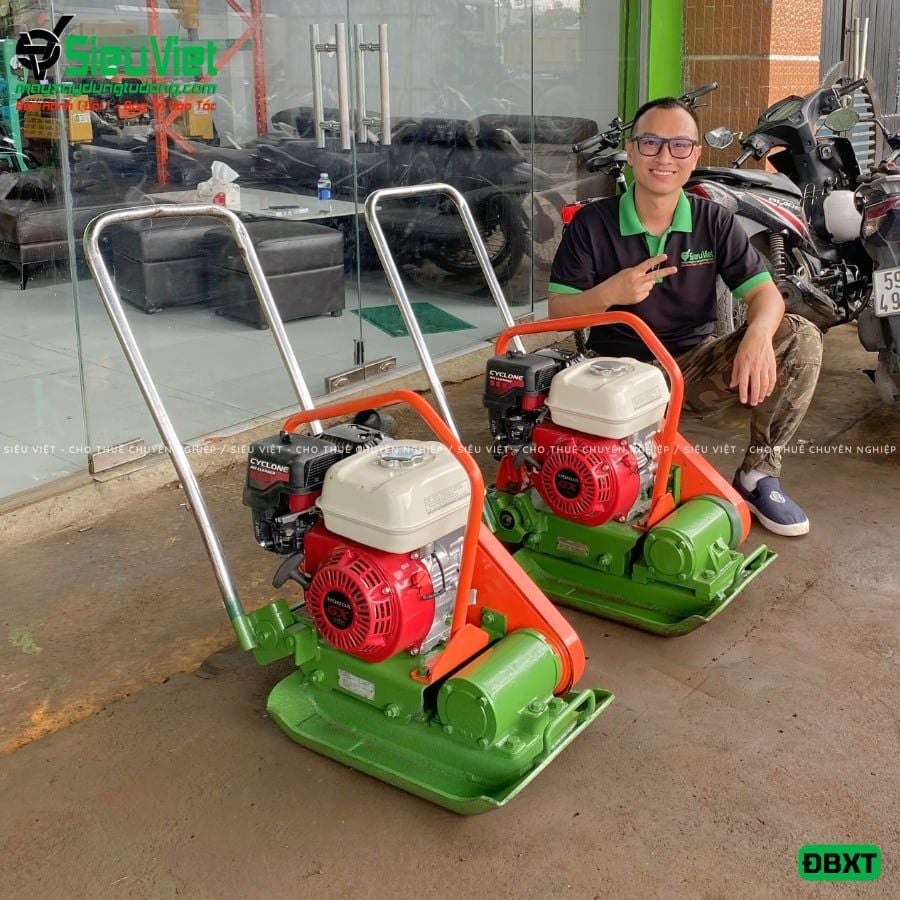 Thuê Ngày Máy đầm bàn 50Kg - 80Kg Nhật Bản - Động cơ xăng