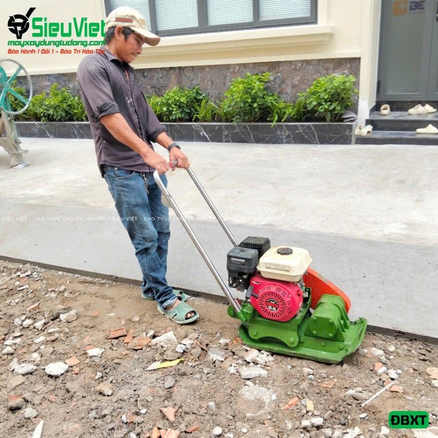 Thuê Ngày Máy đầm bàn 50Kg - 80Kg Nhật Bản - Động cơ xăng