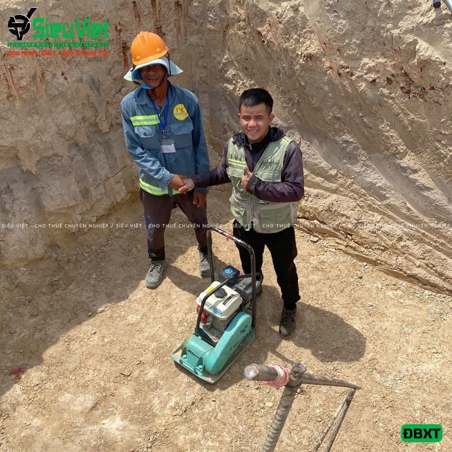 Thuê Ngày Máy đầm bàn 50Kg - 80Kg Nhật Bản - Động cơ xăng