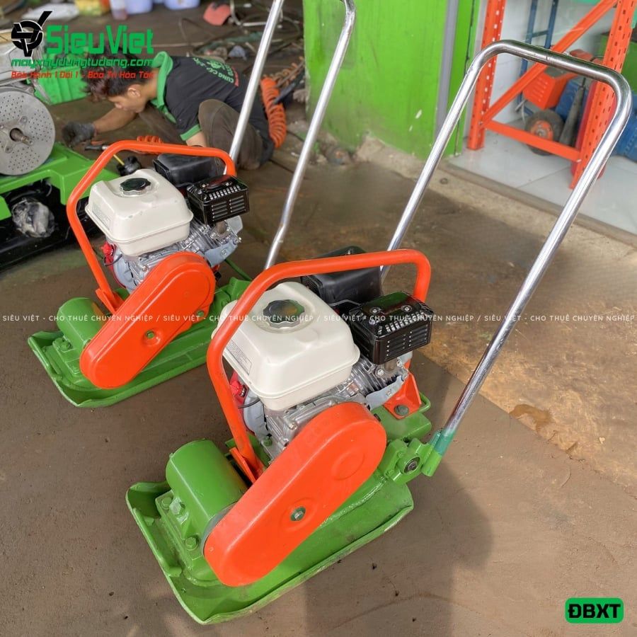 (Cho Thuê Tuần) Máy đầm bàn 50Kg - 80Kg Nhật Bản - Động cơ xăng