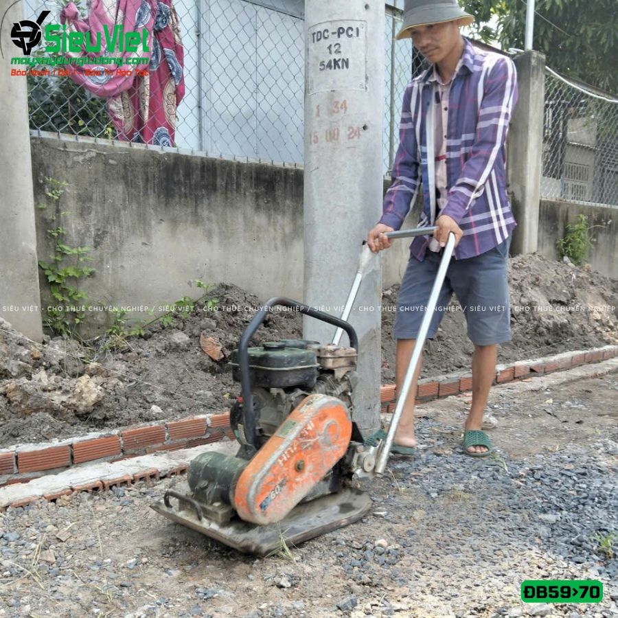 (Cũ) Máy đầm bàn 59>70Kg (Khung + Động cơ Nhật Bản mới 80%)