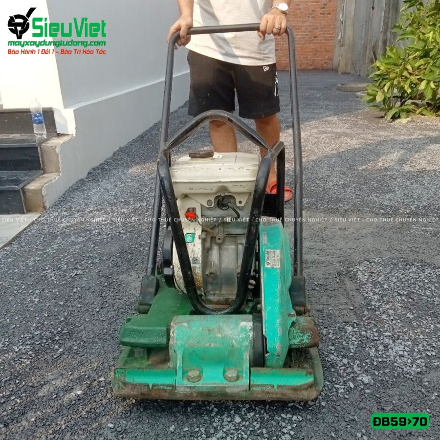 (Cũ) Máy đầm bàn 59>70Kg (Khung + Động cơ Nhật Bản mới 80%)