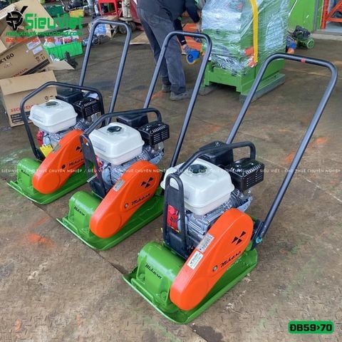 (Cũ) Máy đầm bàn 59>70Kg DB6 Nhật Bản (Động cơ Honda GX160 mới 100%)