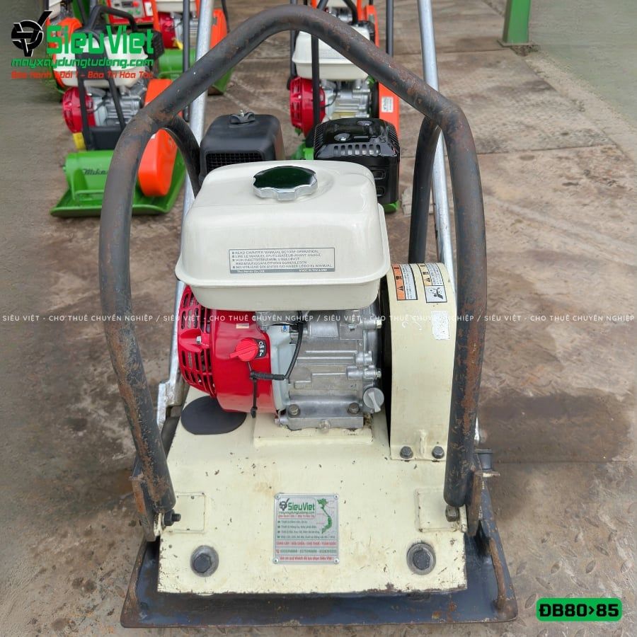 (Cũ) Máy đầm bàn 80-95Kg DB8 Nhật Bản (Động cơ Honda GX160 mới 100%)