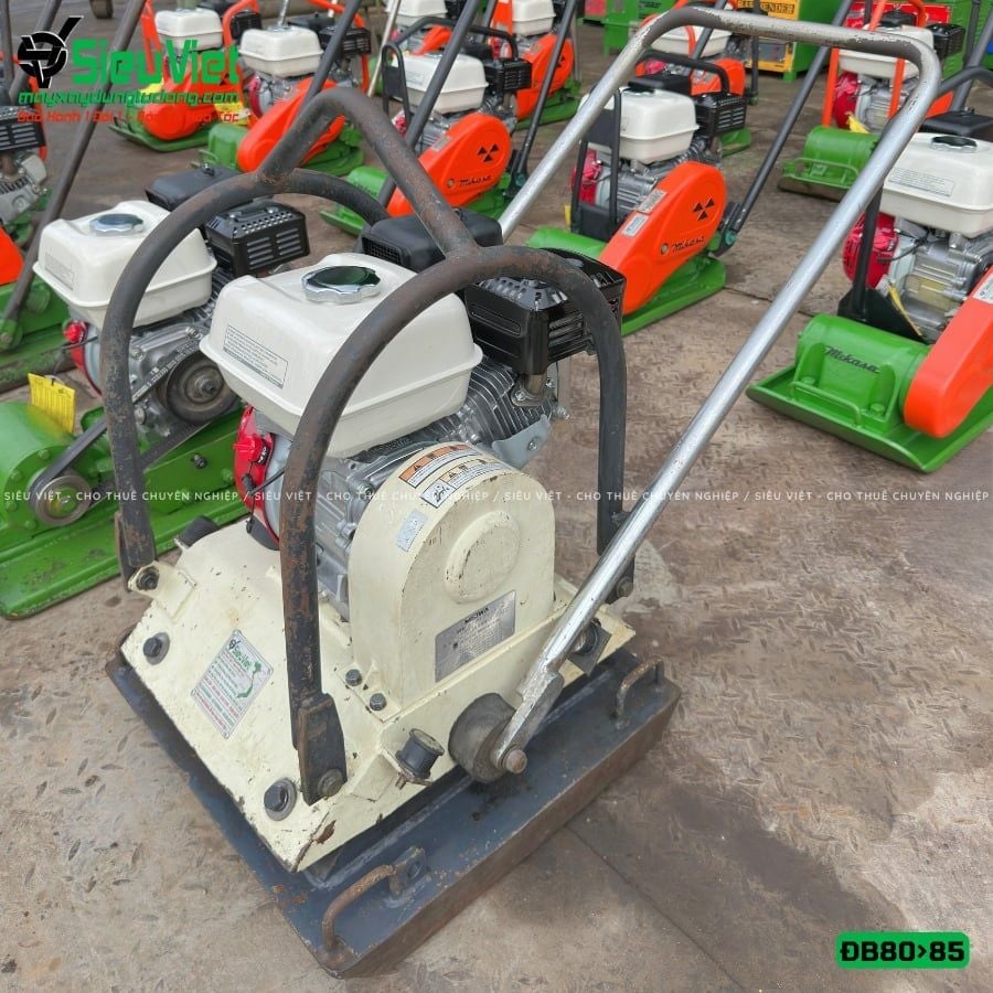 (Cũ) Máy đầm bàn 80-95Kg DB8 Nhật Bản (Động cơ Honda GX160 mới 100%)