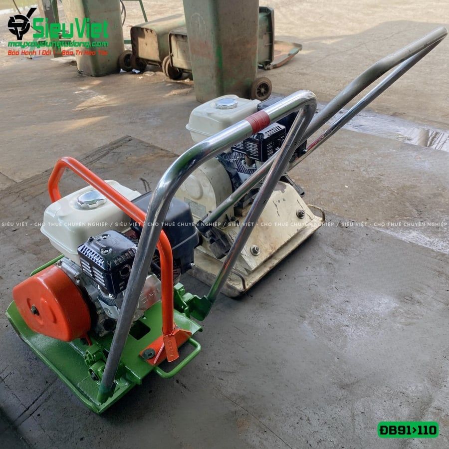 (Cũ) Máy đầm bàn 91>110Kg Nhật Bản (Động cơ Honda GX200 mới 100%)