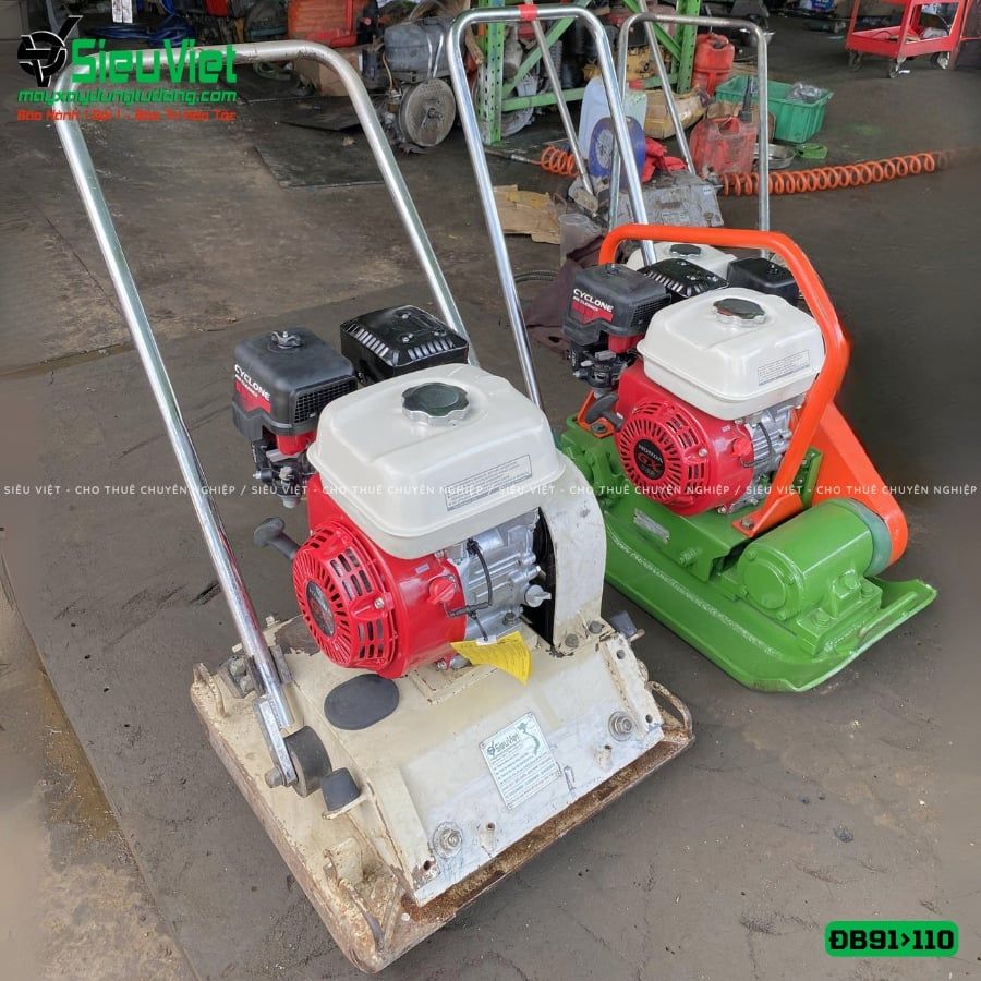 (Cũ) Máy đầm bàn 91>110Kg Nhật Bản (Động cơ Honda GX200 mới 100%)
