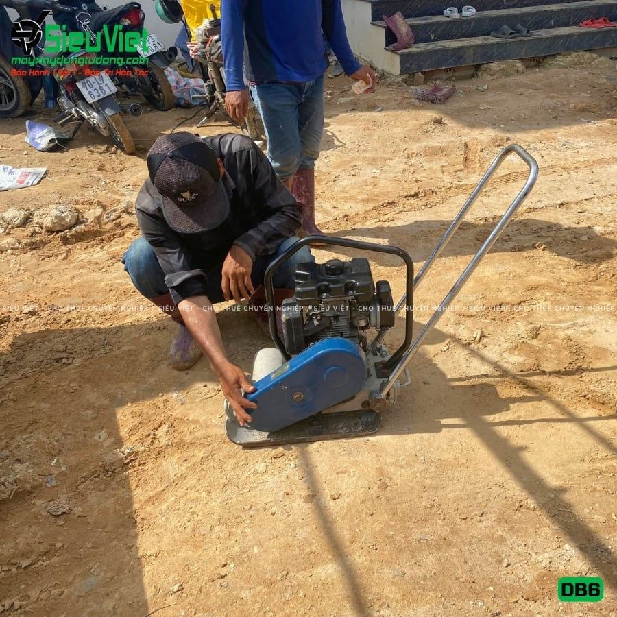 Thuê Tháng Máy đầm bàn DB6 50-70Kg (Xăng)
