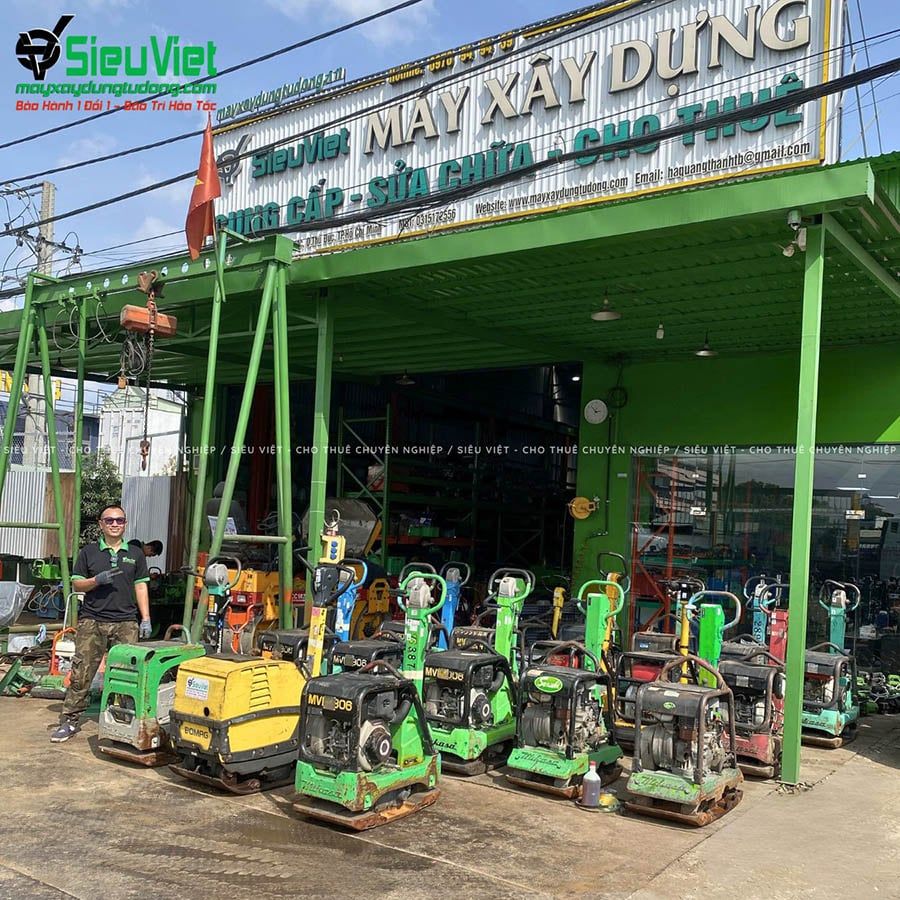 Thuê Tháng Máy đầm bàn thuỷ lực DBTL34 300-400Kg (Dầu Diesel)