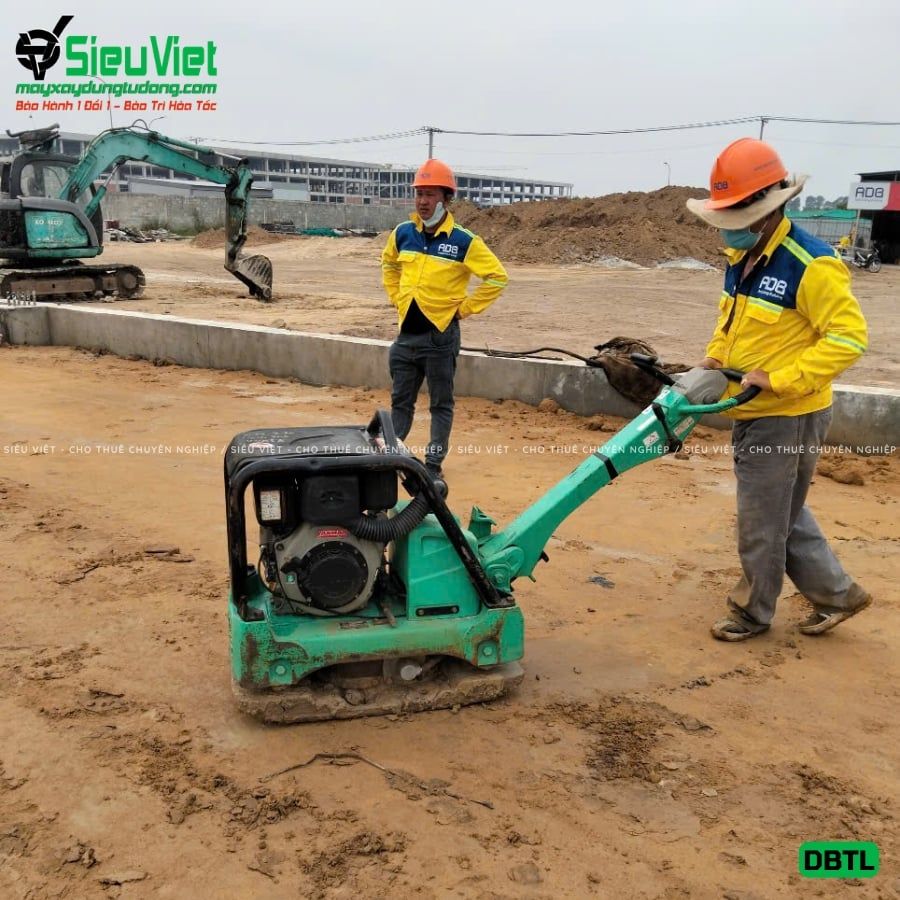 Thuê Tháng Máy đầm bàn thuỷ lực DBTL34 300-400Kg (Dầu Diesel)