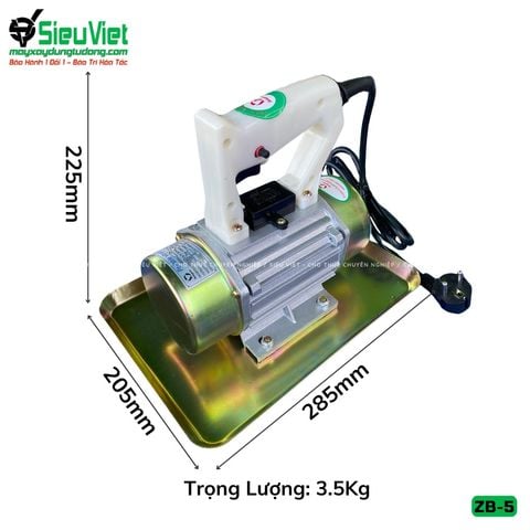 Máy đầm bê tông cầm tay ZB5 - Điện 220v, Dân dụng