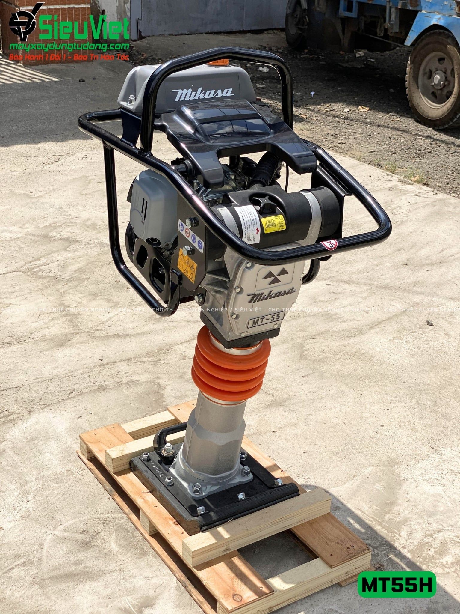 Máy đầm cóc MT55H Mikasa Nhật Bản (Xăng)