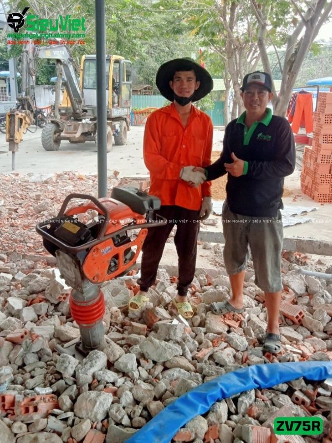 (Cũ) Máy đầm cóc 72-75Kg (ZV75R, MT72) Nhật Bản (Xăng)
