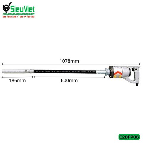 (Cũ) Máy đầm dùi cầm tay E28FP06 Exen Nhật Bản