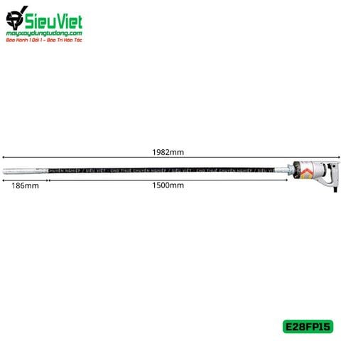 Máy đầm dùi cầm tay E28FP15 Exen Nhật Bản