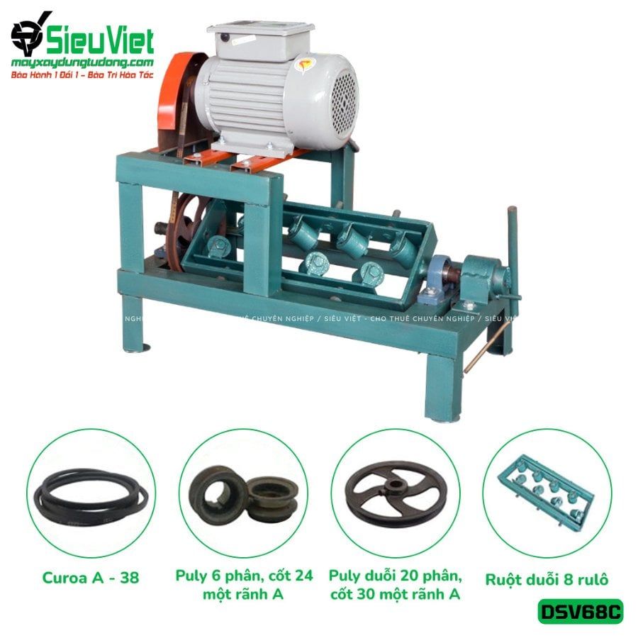 Máy duỗi cắt sắt phi 6-8mm DSV68C
