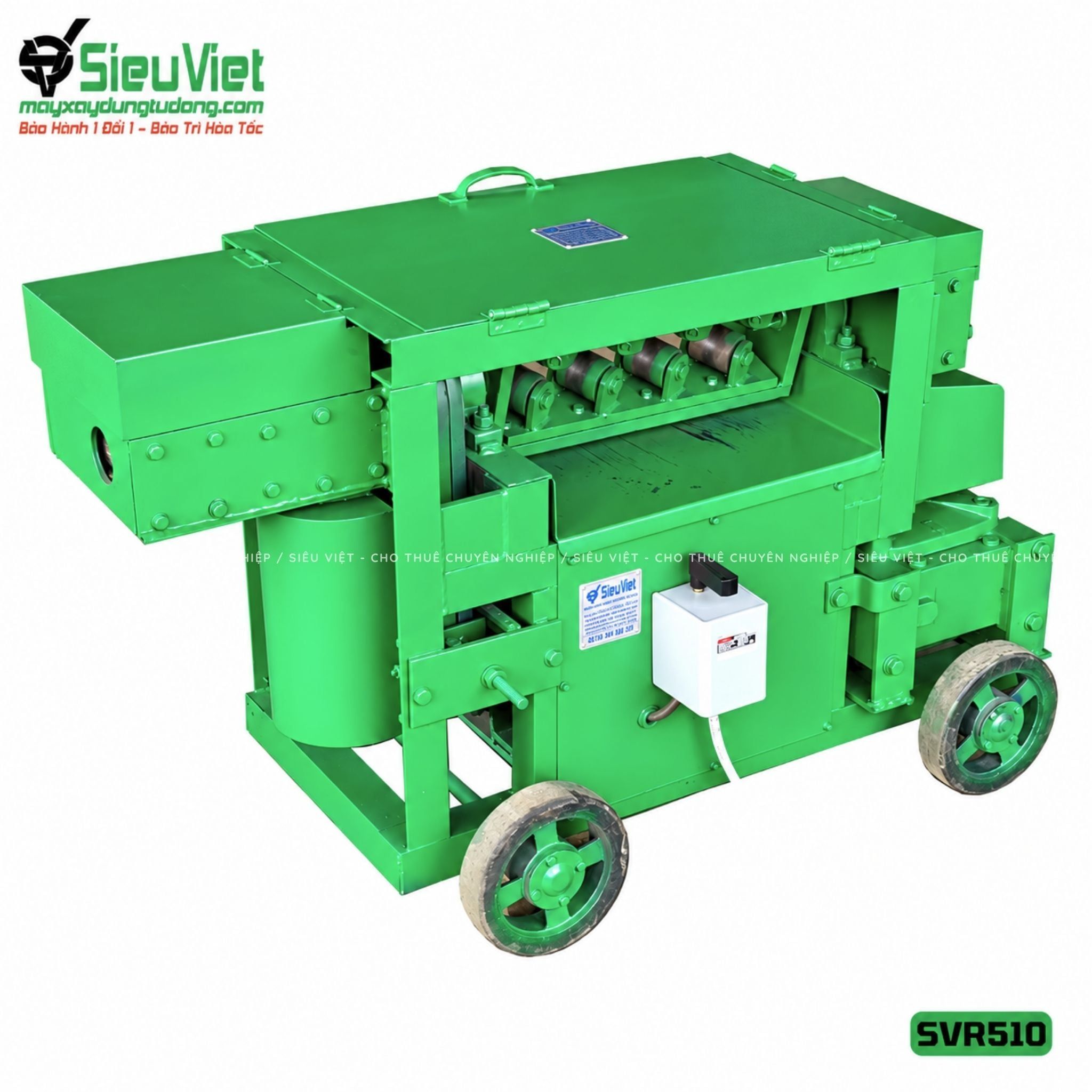 Máy duỗi sắt phế liệu phi 6-10 SVR510 (Điện 380v, 3 Pha)