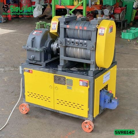 Thuê Ngày Máy duỗi sắt phế liệu SVR614C - Có Đầu Cắt (Điện 380V, 3 Pha)