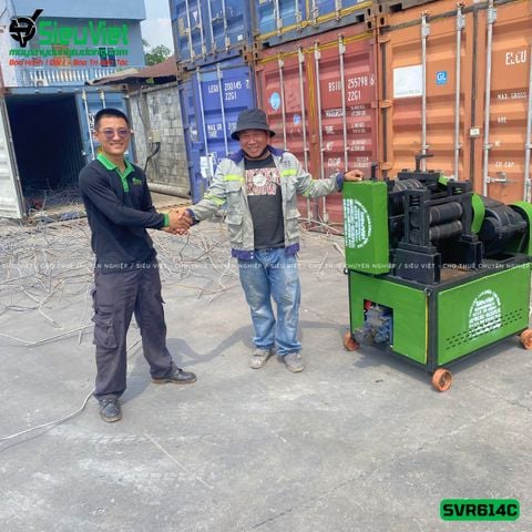Thuê Tháng Máy duỗi sắt phế liệu SVR614C - Có Đầu Cắt (Điện 380V, 3 Pha)