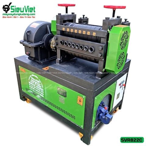 Thuê Ngày Máy duỗi sắt phế liệu SVR822C - Có Đầu Cắt (Điện 380V, 3 Pha)